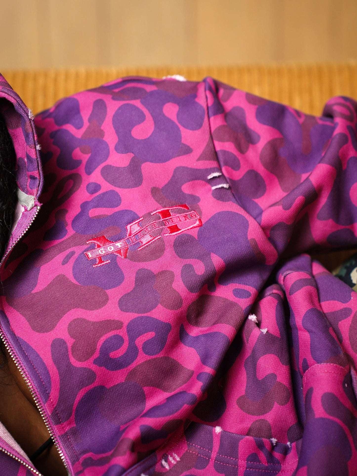 Purple Haze Dollar Camo Zip-Up